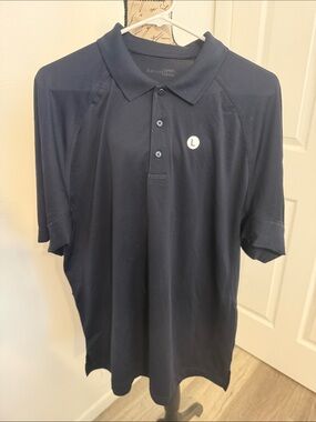 Men's Black Performance Polo Shirt - Breathable Short Sleeve